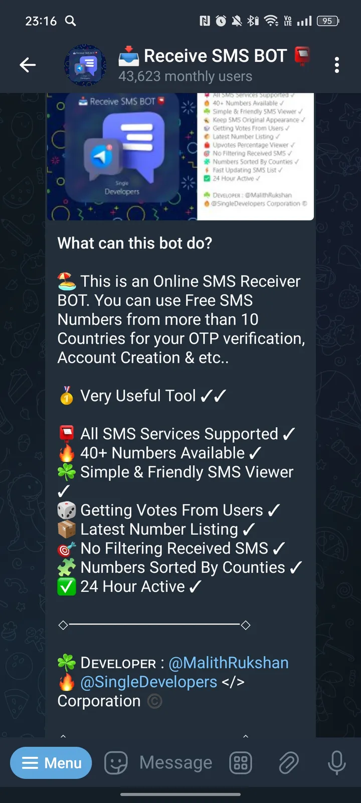 receivesmsrobot