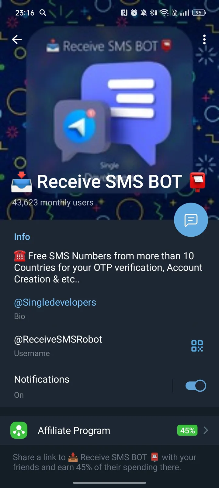 receivesmsrobot
