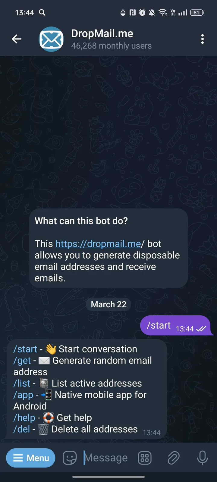dropmailbot