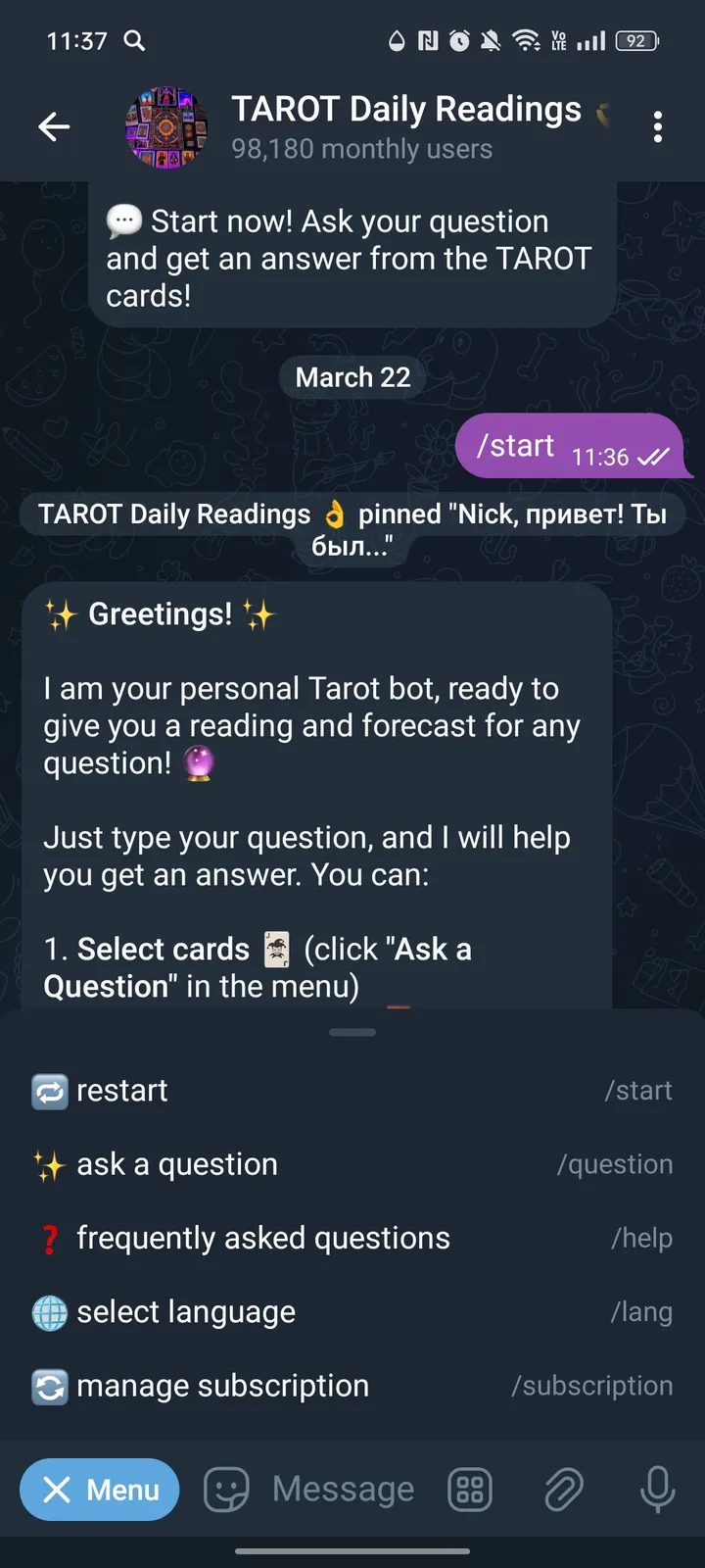 horoscopesoflovebot